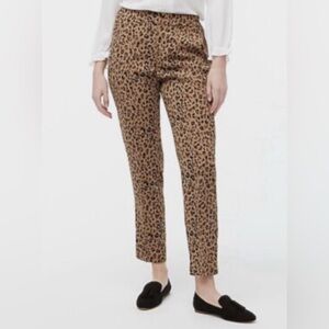 NWT J.Crew Jamie pants in leopard size 6